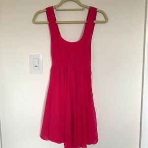 Double Zero Pink Chiffon Dress
